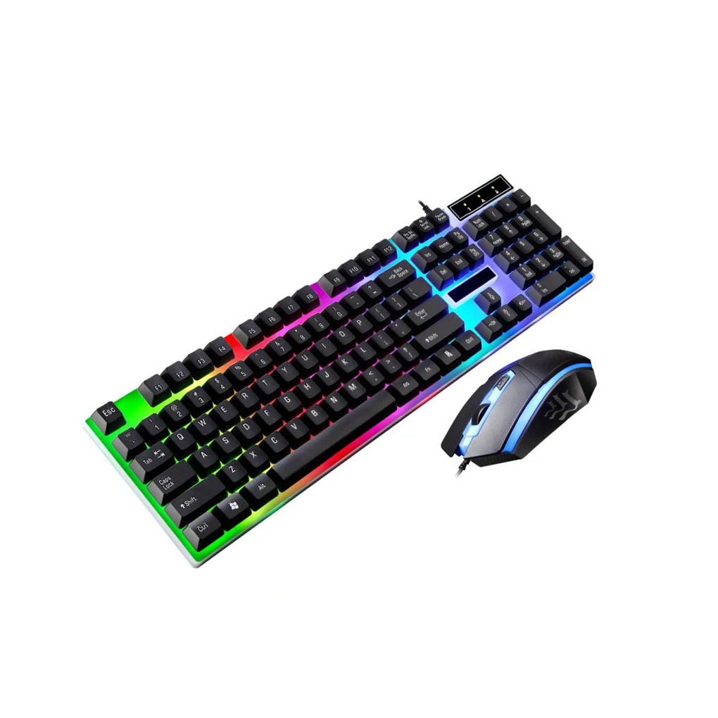 

Wired Gaming Keyboard Mouse Set USB 1000DPI Game Laptop Computer Keypad Office Backlight Portable Gamer Work Accessory