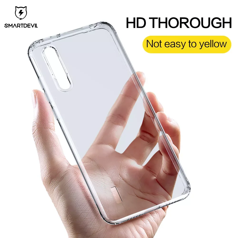 

SmartDevil Soft TPU Phone Case For Redmi Note 8 K20 pro 8 9 pro CC9 CC9e Transparent screen protector Gift
