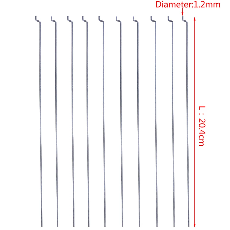 

10Pcs Sparkhobby Z-type Steering Gear Lever Diameter 1.2mm Length 20cm Stainless Steel Pull Rod Servo Lever For RC Airplane Part