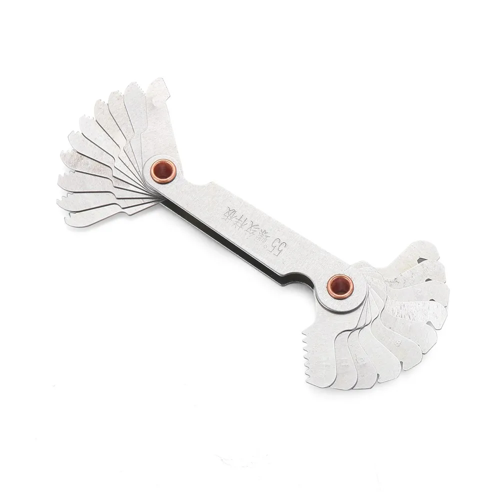 Измеритель шага резьбы прибор для измерения 55 и 60 ° дюйма метрический складной