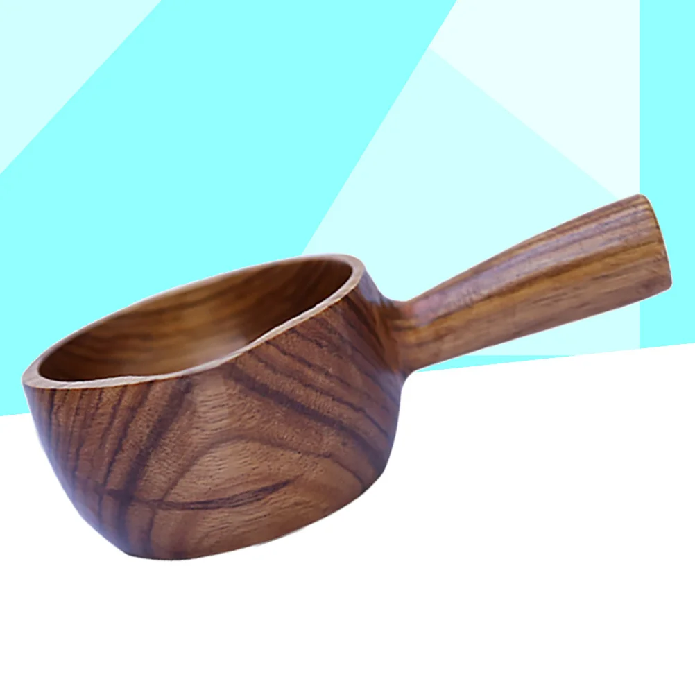 

Ladle Water Scoop Spoon Wooden Dipper Bath Wood Cup Kitchen Hair Rinse Soup Bailer Serving Handle Washing Wash Tea Japanese