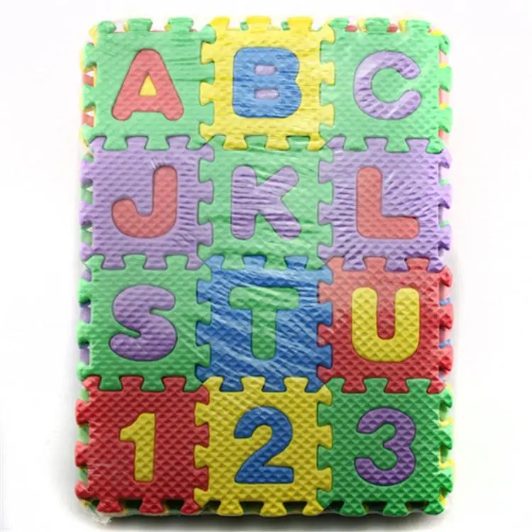 

36Pcs Puzzle Mat Letters and Numbers Pattern Nontoxic Soft Odour-free for Game Mat, Crawling Blanket, Gym Pad