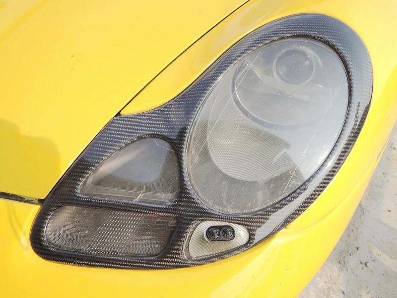 

Fit For Porsche CARBON FIBER 991 996 BOXSTER 986 HEADLIGHTS COVERS EYELIDS TRIMS