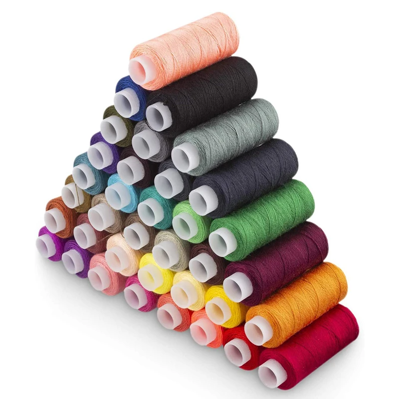 

24 Colors Polyester Sewing Thread for Quilting Stitching Embroidery Thread Sewing Machine Spools Thread Hand Sewing Accessories