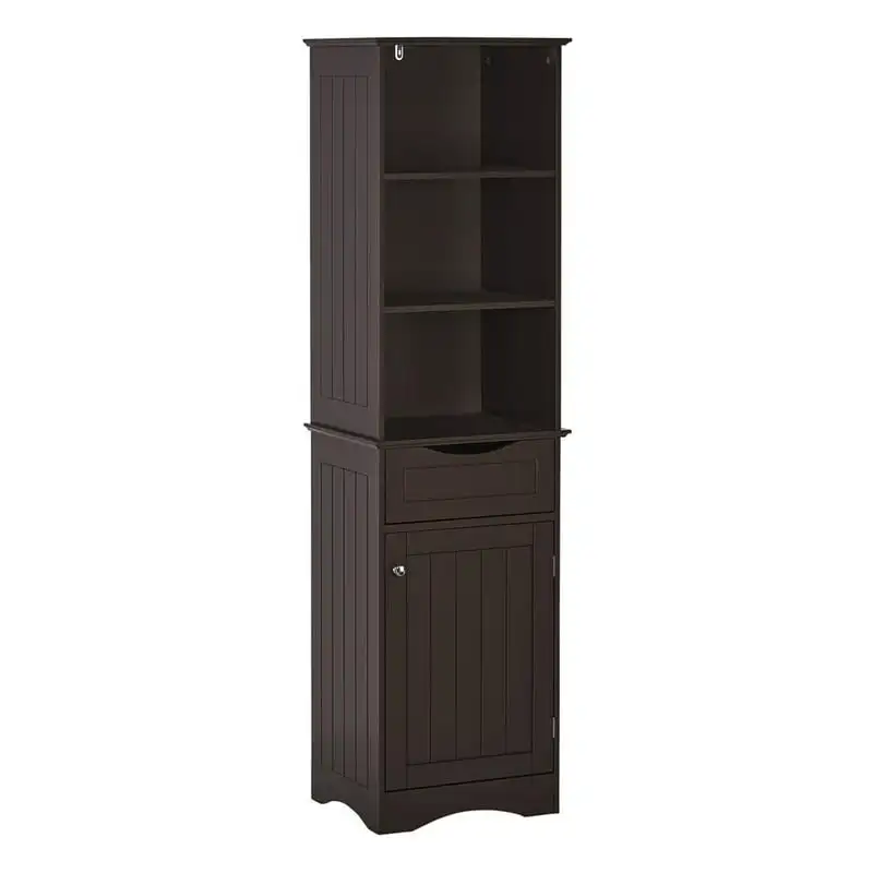 

Luxurious Tall Linen Storage Cabinet with Smooth White Finish for Durable and Efficient Bathroom Storage