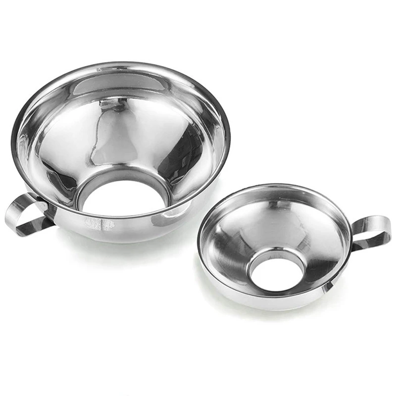 

Canning Funnel, 2 Pack Stainless Steel Canning Supplies Kitchen Funnel Mason Jar Funnel Canning Funnel