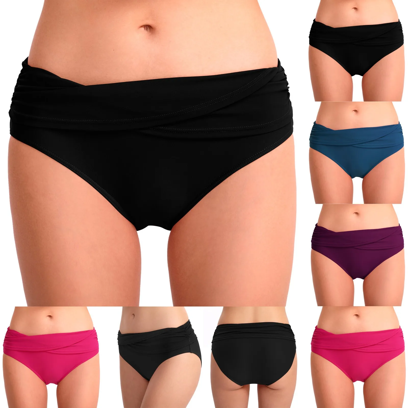 

Бикини, плавки, плавки, купальник с рюшами спереди, Женская купальная одежда, комплект танкини, плавки для девушек, Размер 4