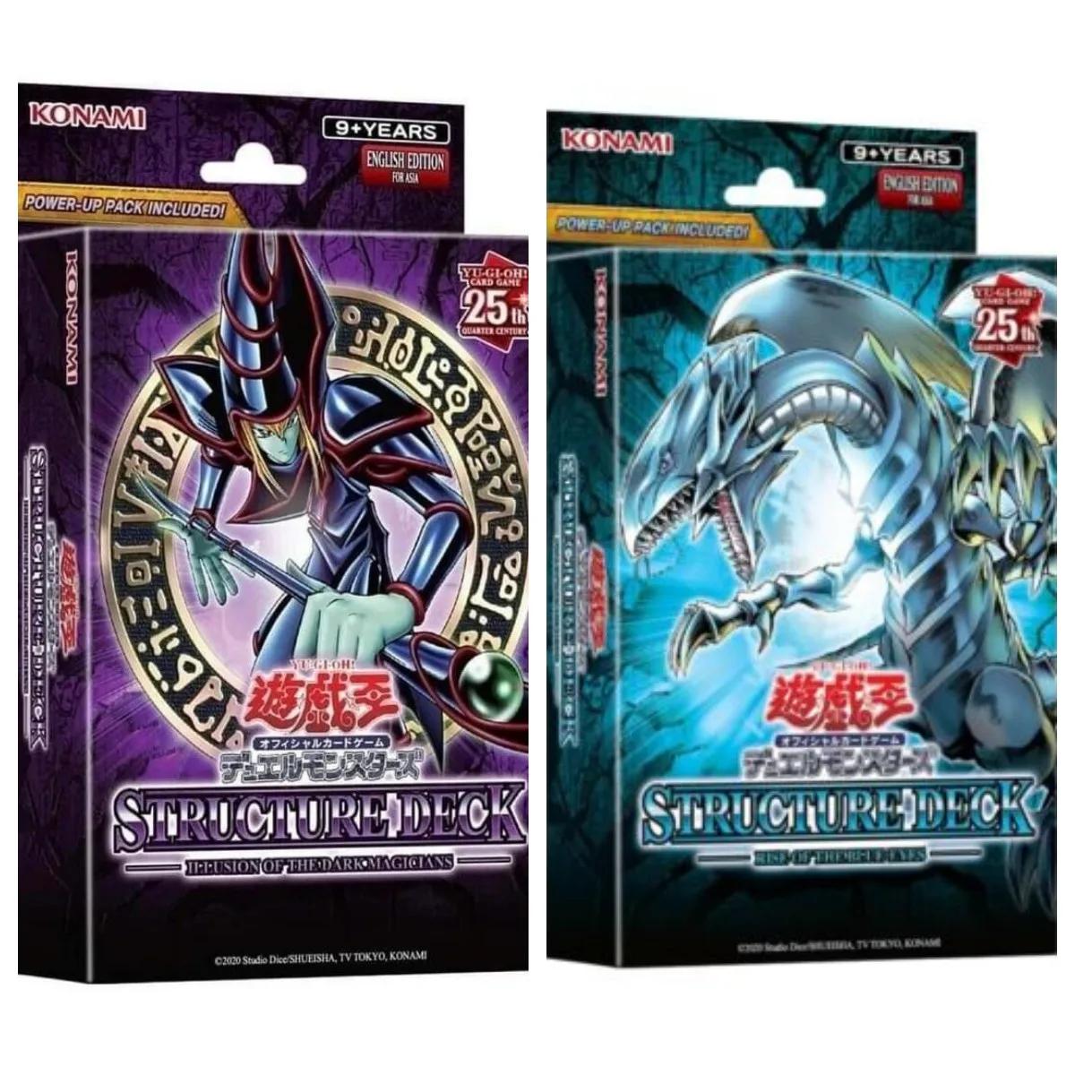 2024 конструкция Yu Gi Oh колода: голубые глаза белый дракон/темные маги коллекция RC04