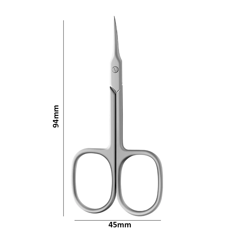 Stainless Steel Curved Tip Thin Blade Cuticle Scissors Nail Clippers Trimmer Manicure Tools Eyebrow Toos Dead Skin Remover images - 6