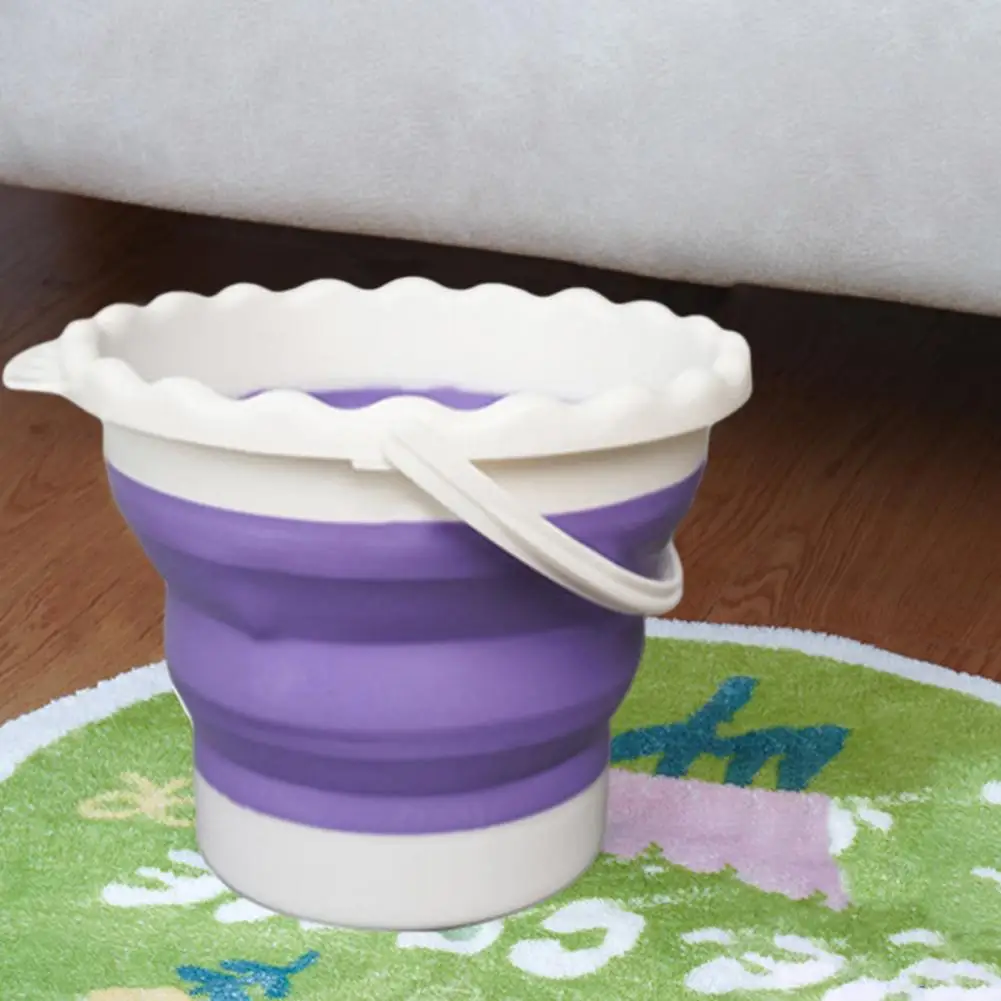 

Reusable Watercolor Bucket Portable Anti-scratch Brush Washing Bucket Folding Design Brush Washing Bucket