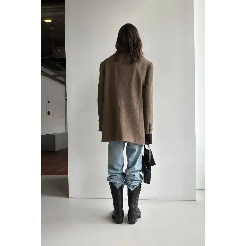 LC @ Зимняя женская тонкая куртка на одной пуговице с длинными рукавами теплое