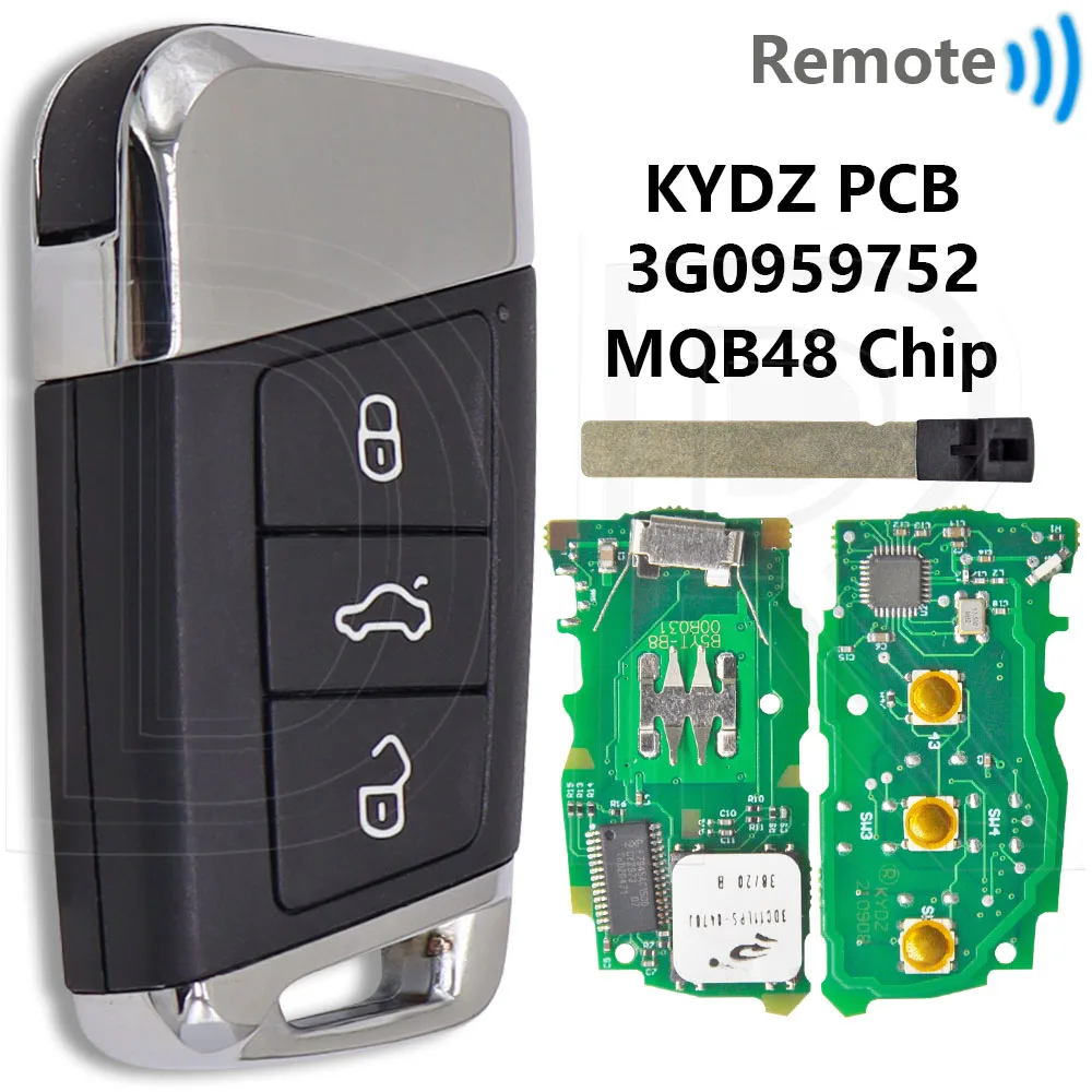 Отличный чип MQB48 315/433 МГц 3G0959752 Автомобильный дистанционный ключ для VW Volkswagen Passat Variant Magotan B8 Superb Skoda A7 2015-2020