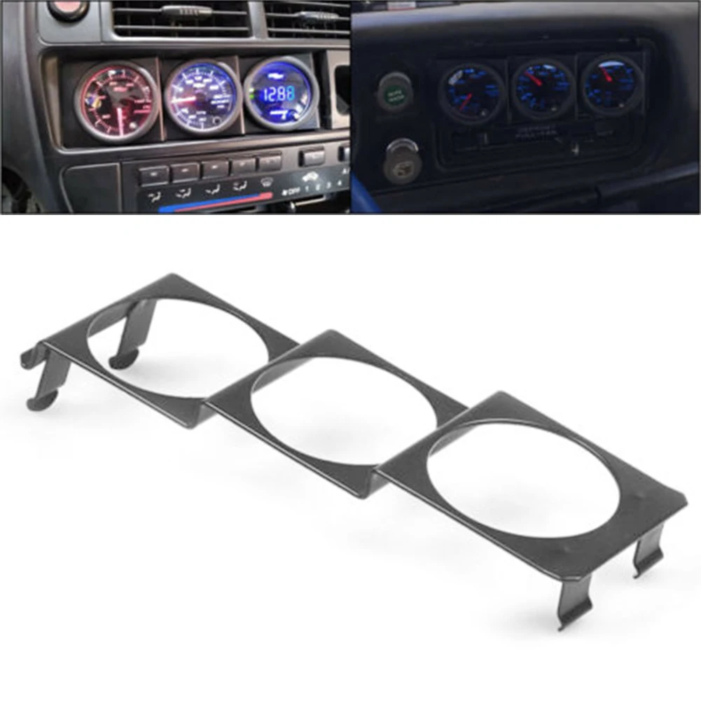 

High Quality Car Triple 2'' 52mm Gauge Holder Pod Panel Standard Stereo Radio Slot Single Din Automobile Accessories