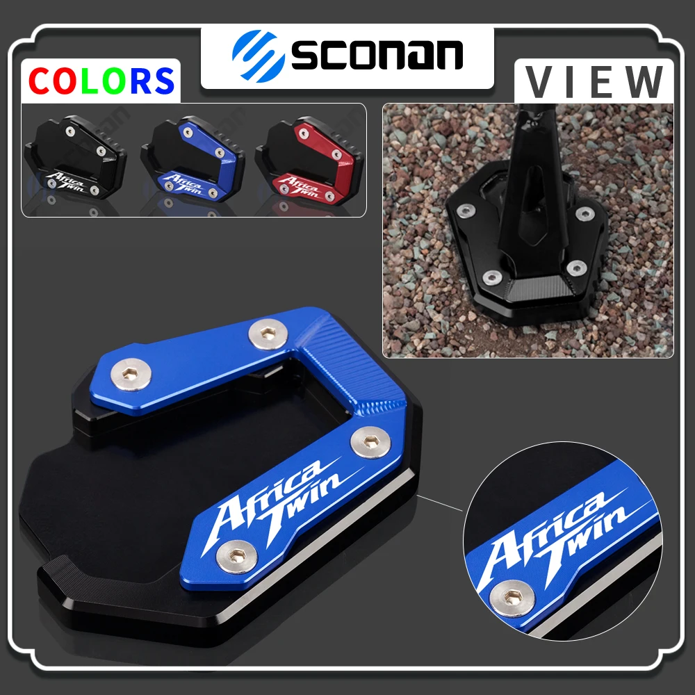

Motorcycle CNC Kickstand Foot Side Stand Extension Pad For Honda CRF1100L Africa Twin CRF 1100L CRF1100 L 2019 2020 2021 2022