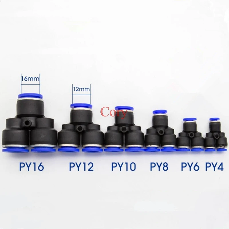 1 шт. PY/PE/PU-4/6/8/10/12/14/16 Пластиковая нажимная пневматическая воздушная труба