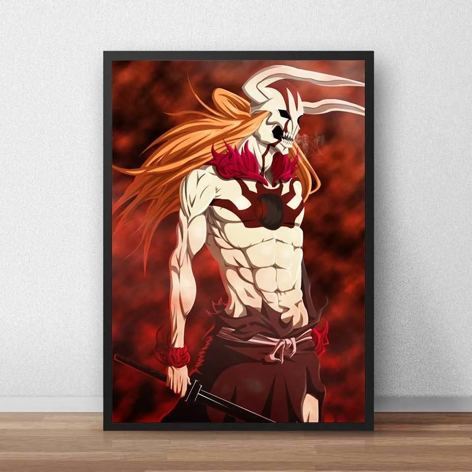 

Ho Bleach Kurosaki Ichigo poster and print wall art canvas Pictures Painting wall decorations living room Obrazy