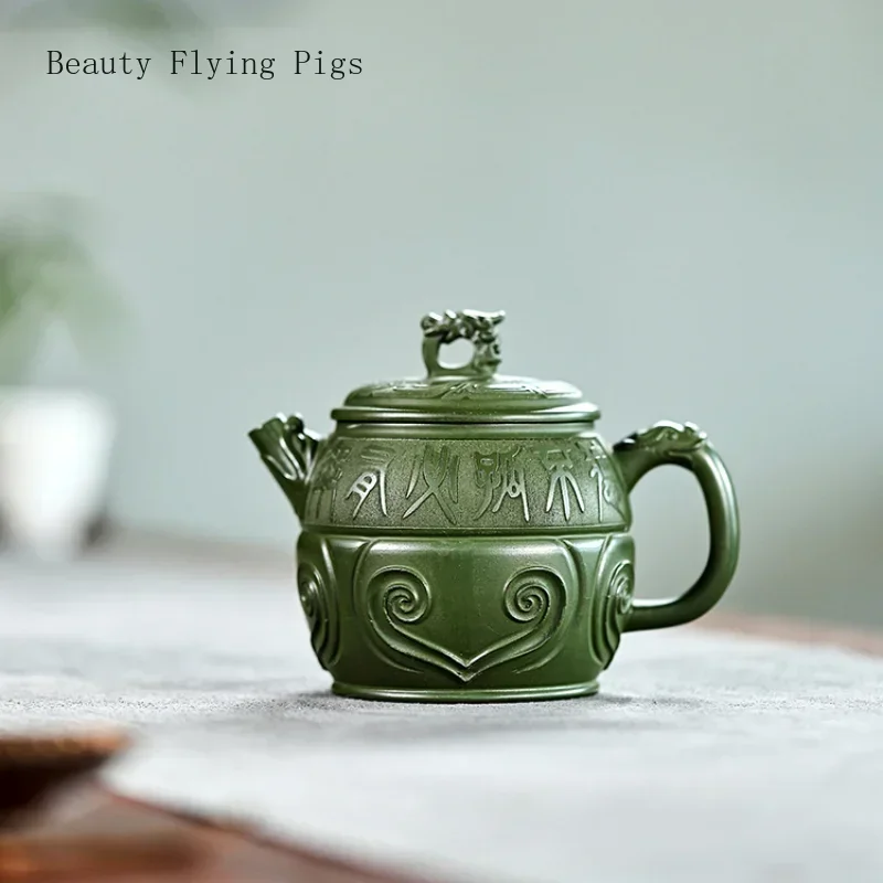 Классическое творчество x см чайник из чистой фиолетовой глины ручной работы