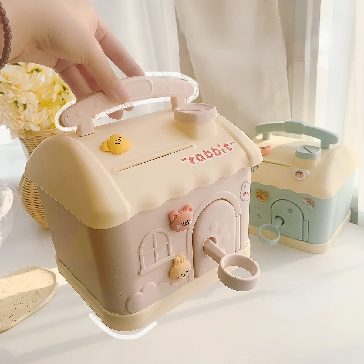 

Новинка 2022 г., милый Контейнер для хранения, Современная мультяшная креативная Новая Детская копилка, Детская копилка, многофункциональная ...