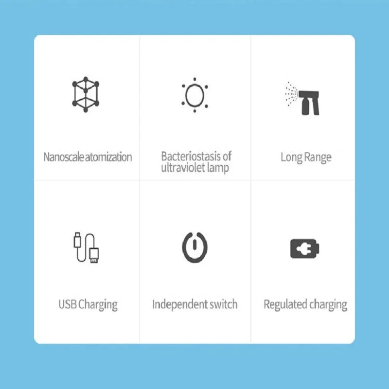 Профессиональный ручной Электрический нано-распылитель 380 мл беспроводной