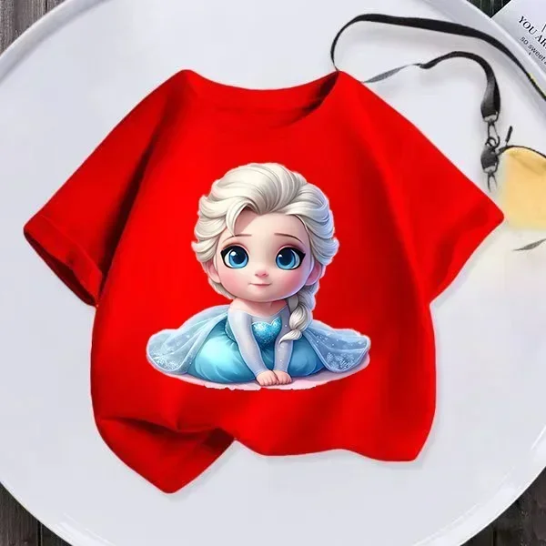 Летние новые детские и футболки Русалочки модные летние принцессы для мальчиков