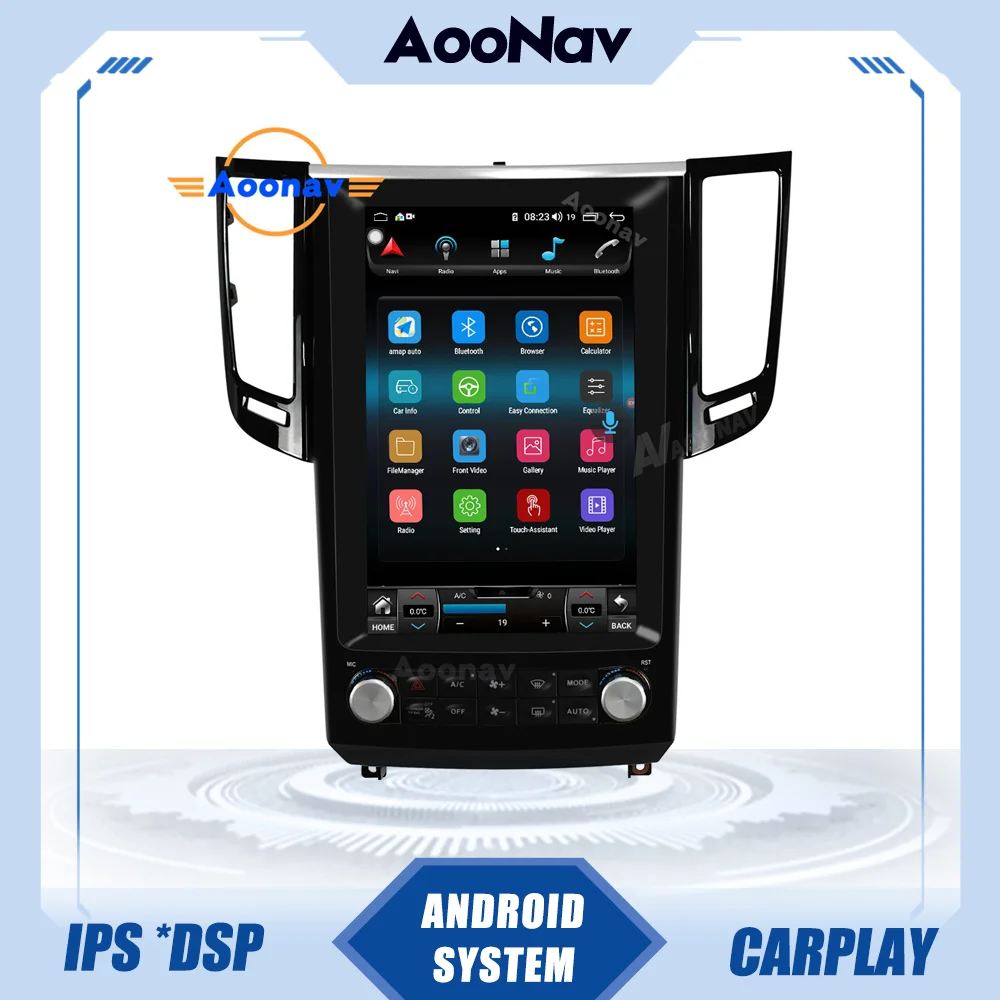 

Автомагнитола для Infiniti FX FX25 FX35 FX37 QX70 2012-2019, автомобильный мультимедийный плеер с GPS-навигацией, автомобильный стерео приемник Carplay