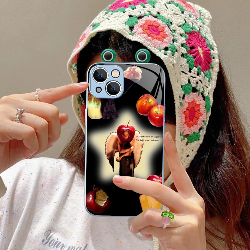 Singer Fiona Apple Phone Case Tempered Glass For iphone 14 13 12 11 Pro Mini XS MAX 14Plus X XR Fundas