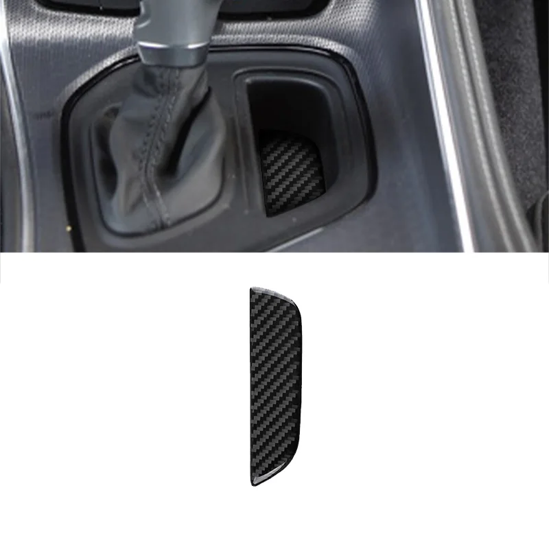 

Автомобильная панель переключения передач, переключатель переменного тока, рамка, отделка, коробка для хранения, наклейка на чашку воды для Dodge Challenger 2015-2020, аксессуары из углеродного волокна