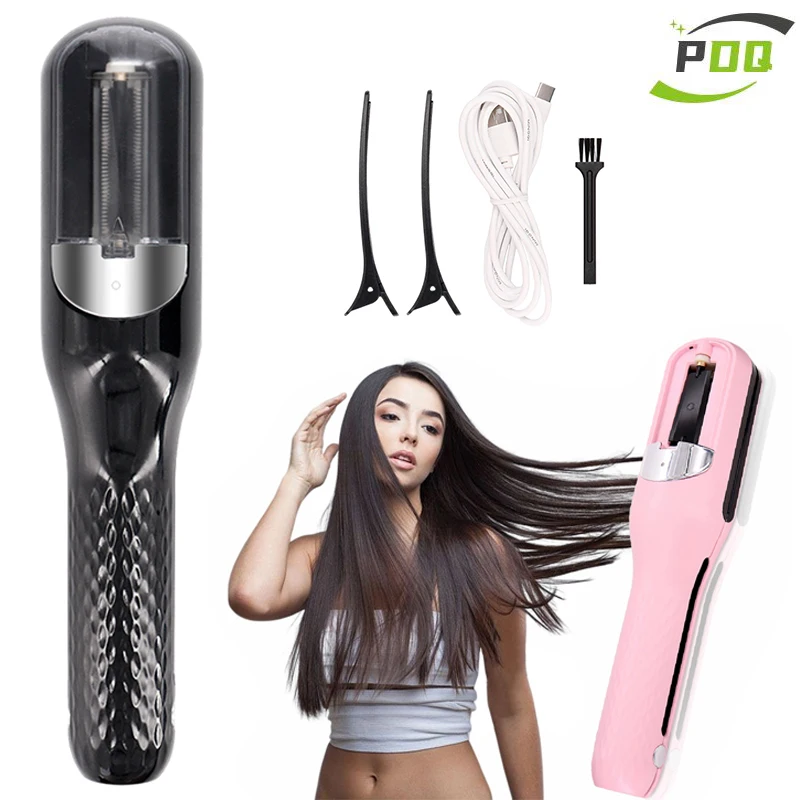 

Триммер для кончиков волос, средство для удаления секущихся кончиков, сухие, поврежденные и ломкие, профессиональная автоматическая стрижка секущихся кончиков, женская беспроводная машинка для стрижки волос