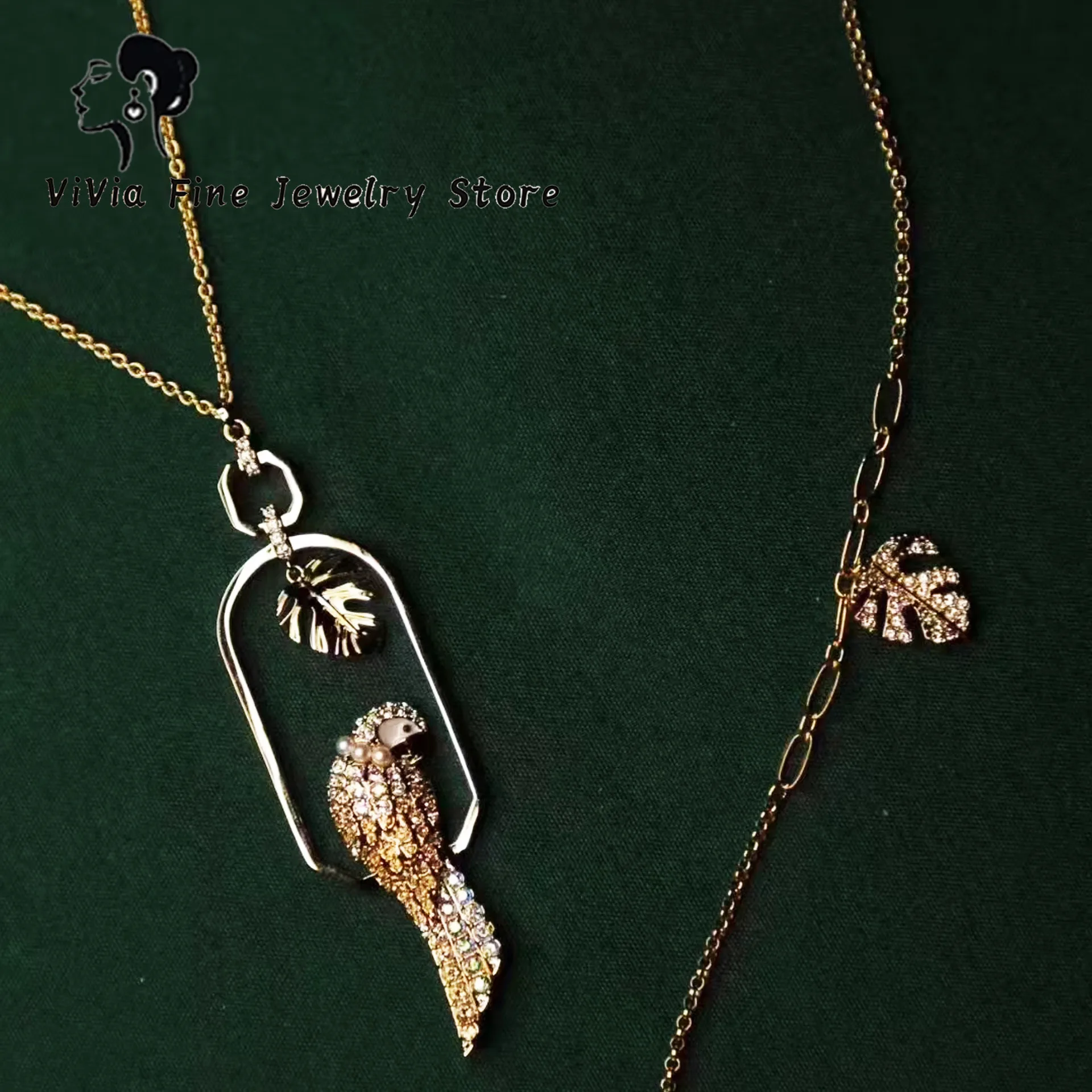 Оригинальное Модное изящное искусственное потрясающее ожерелье с тропическим