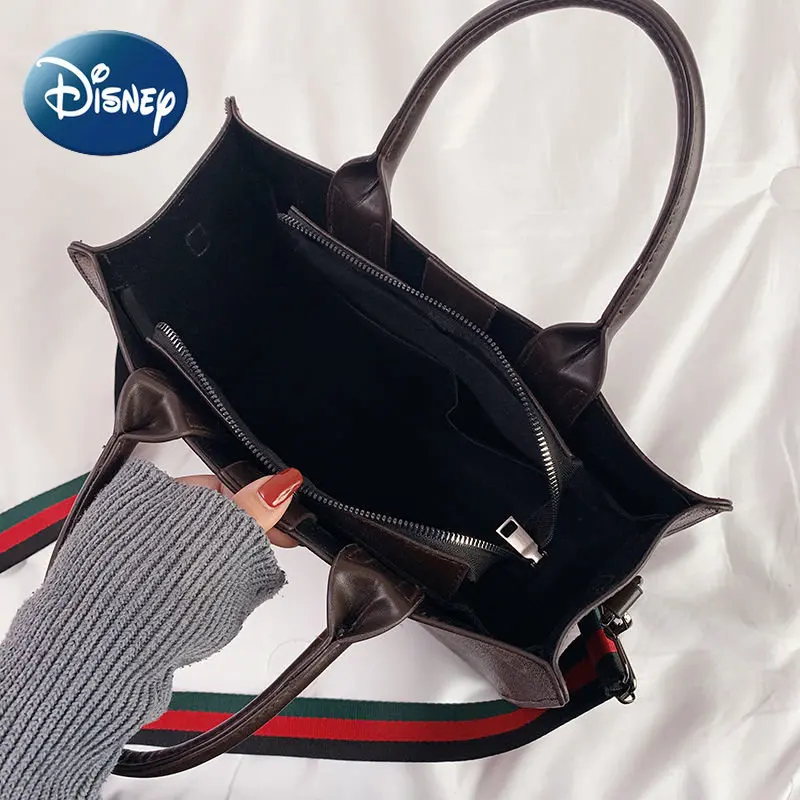 Disney Woman Bag Mickey Print Tote High Quality Luxury Large Capacity Versatile Single Shoulder Crossbody Bag