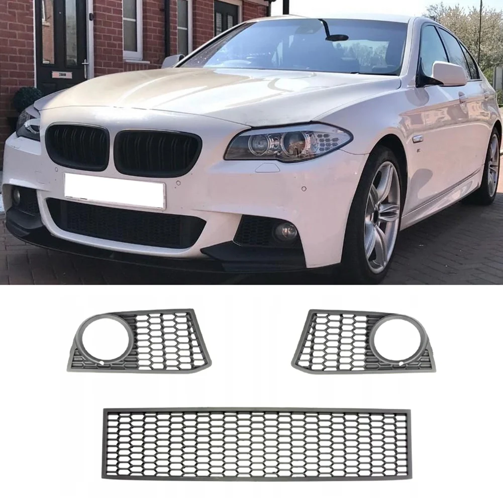 

51117903894 Car Front Middle Bumper Lower Center Mesh Bezel Grille for BMW 5 Series F10 F11 M Style 2011-2016