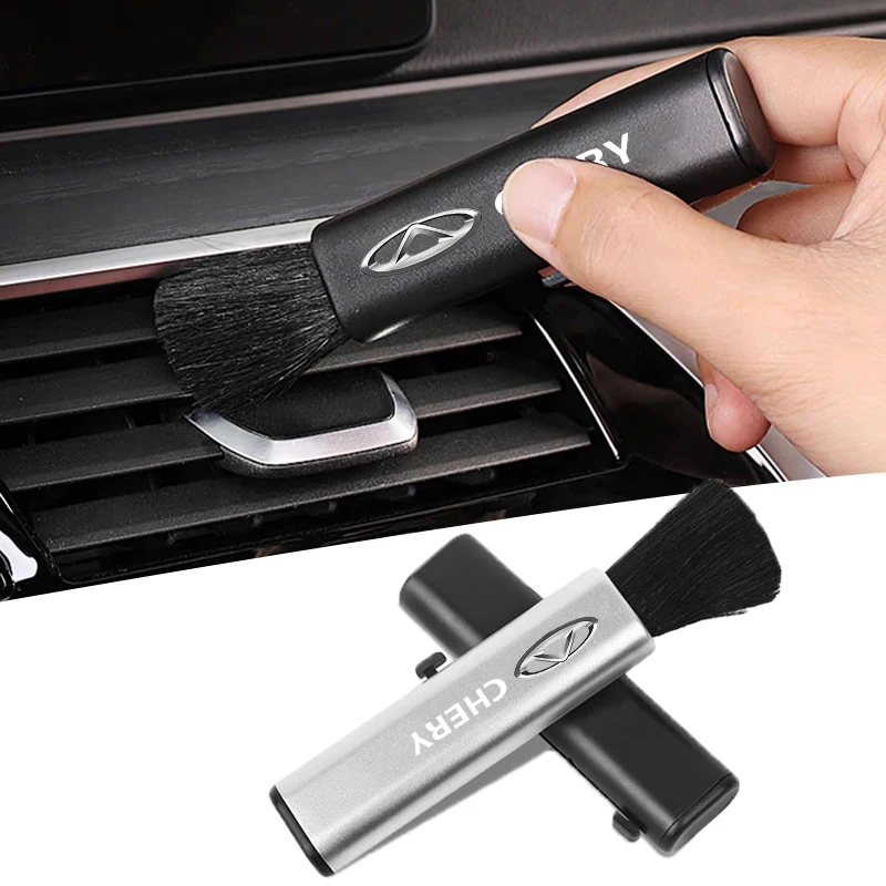 Щетка для чистки автомобиля, инструменты для очистки центральной консоли, аксессуары для Chery Fulwin QQ Tiggo 3 5 Fora T11 A1 A3 A5 Amulet M11, Стайлинг