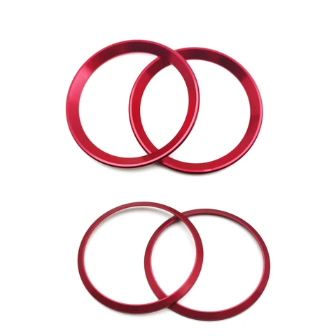 Металлическое декоративное кольцо на вентиляционное отверстие для Alfa Romeo Giulia Stelvio, передняя и задняя розетки кондиционера, аксессуары для интерьера автомобиля