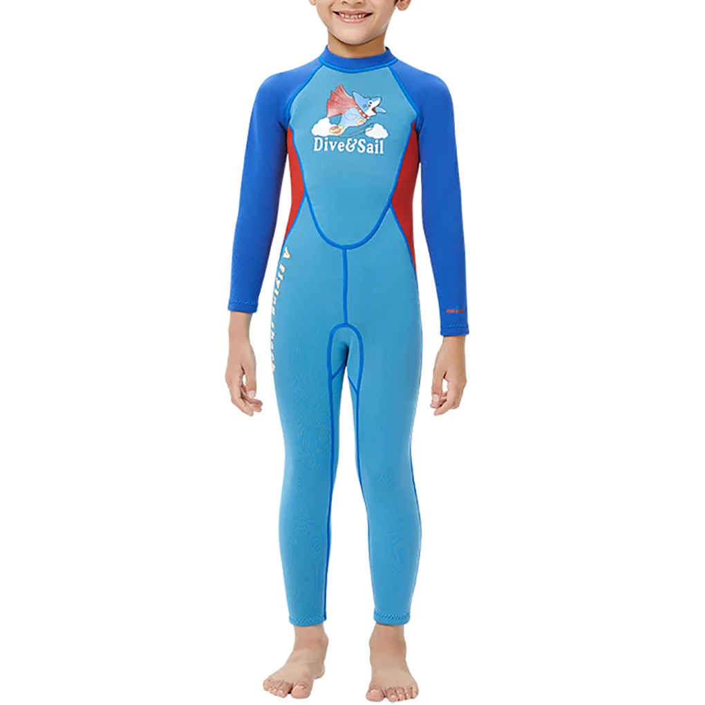 

Kids Wetsuit One Piece Swimsuit Snorkeling Set Bathing Suit Neoprene Wetsuit Children Swimwear for Diving Swimming