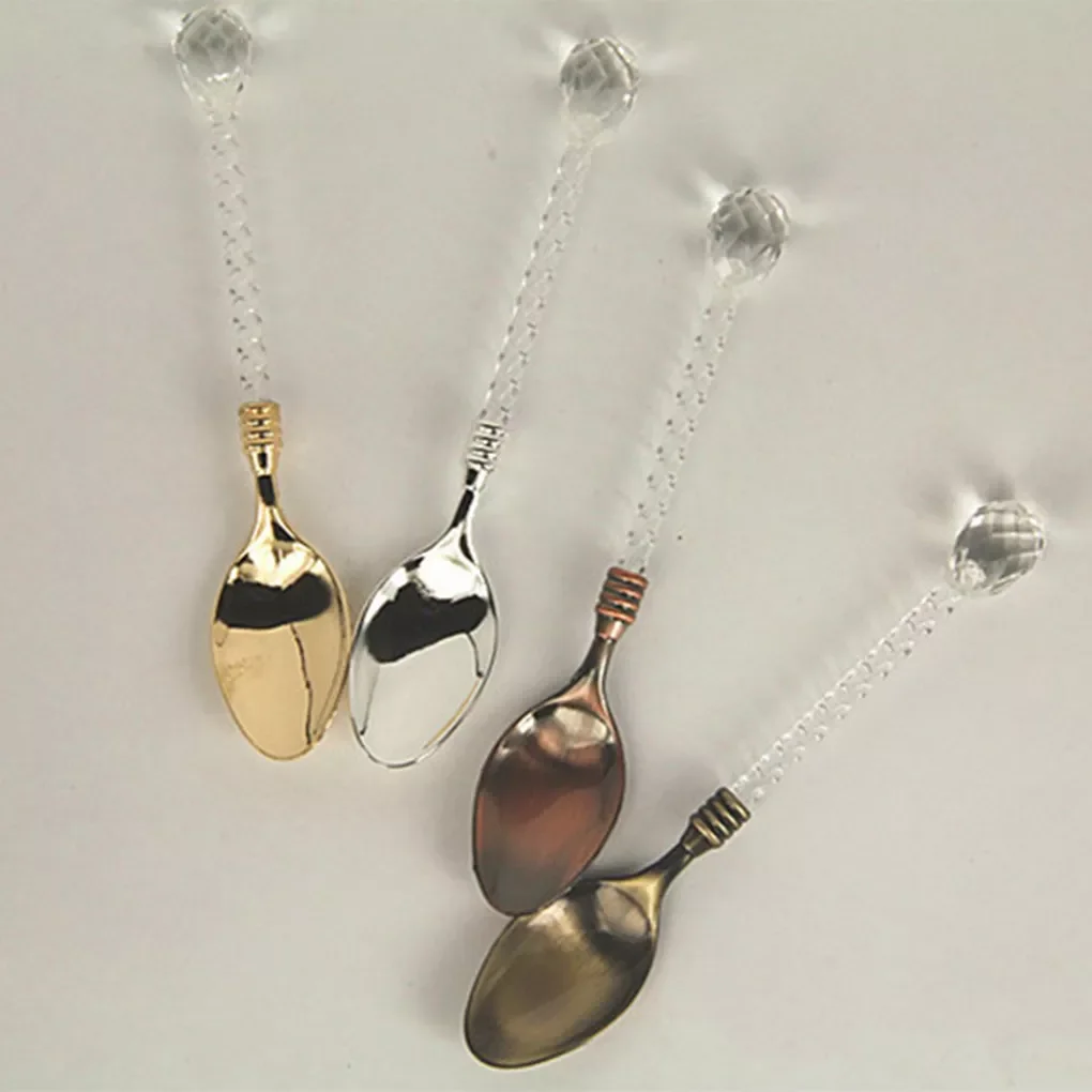 

2022New Handle Tea Coffee Spoon Ice Cream Spoon Dessert Ladle Scoop for home/bar