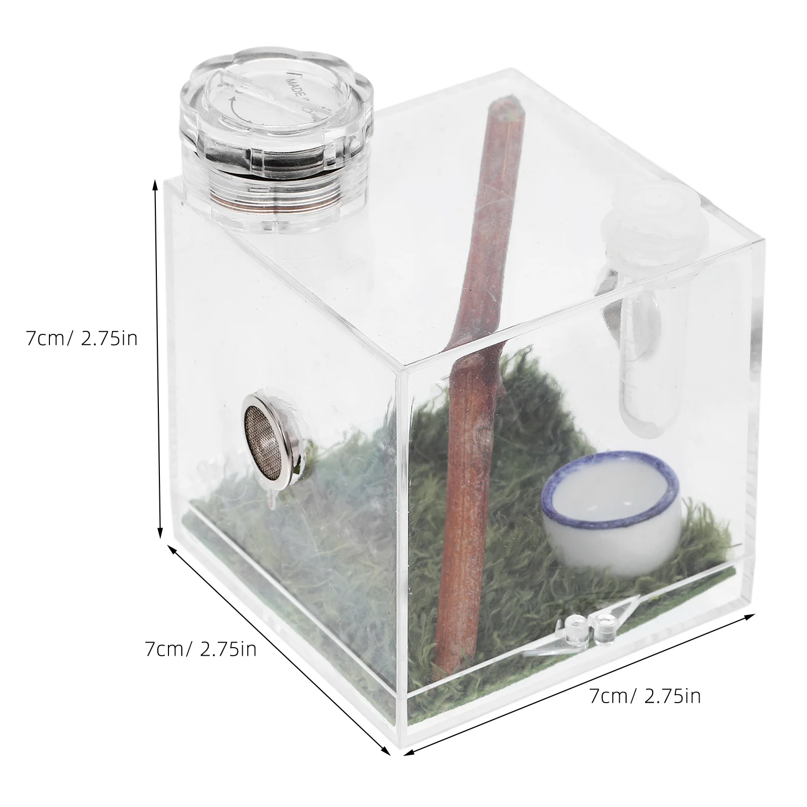 Микро среда обитания террариумы пауки прыжки ящик для разведения миниатюрный