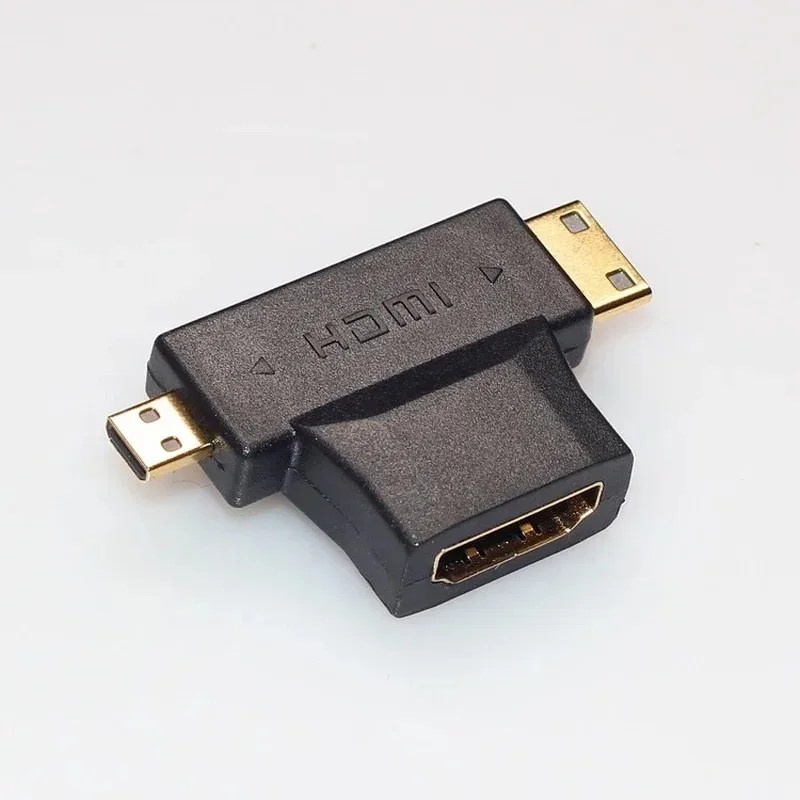 Мини/микро/HDMI-совместимый адаптер 2 в 1 Штекерный разъем удлинитель