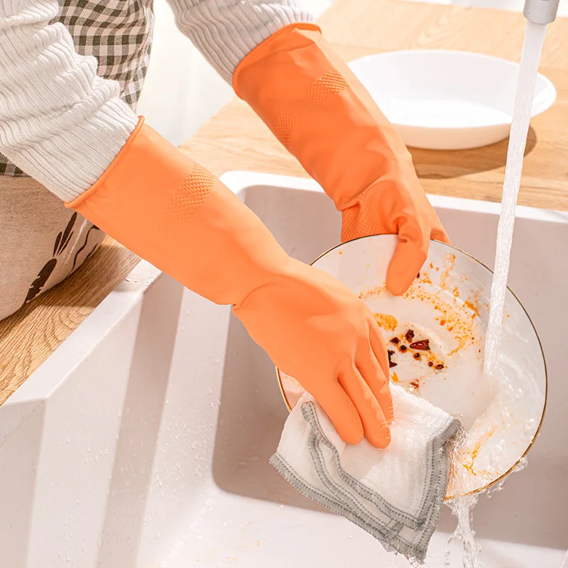 

Полезные инструменты для домашнего хозяйства водонепроницаемые перчатки дышащие легкие Удлиненные Резиновые и удобные утолщенные рабочие по дому