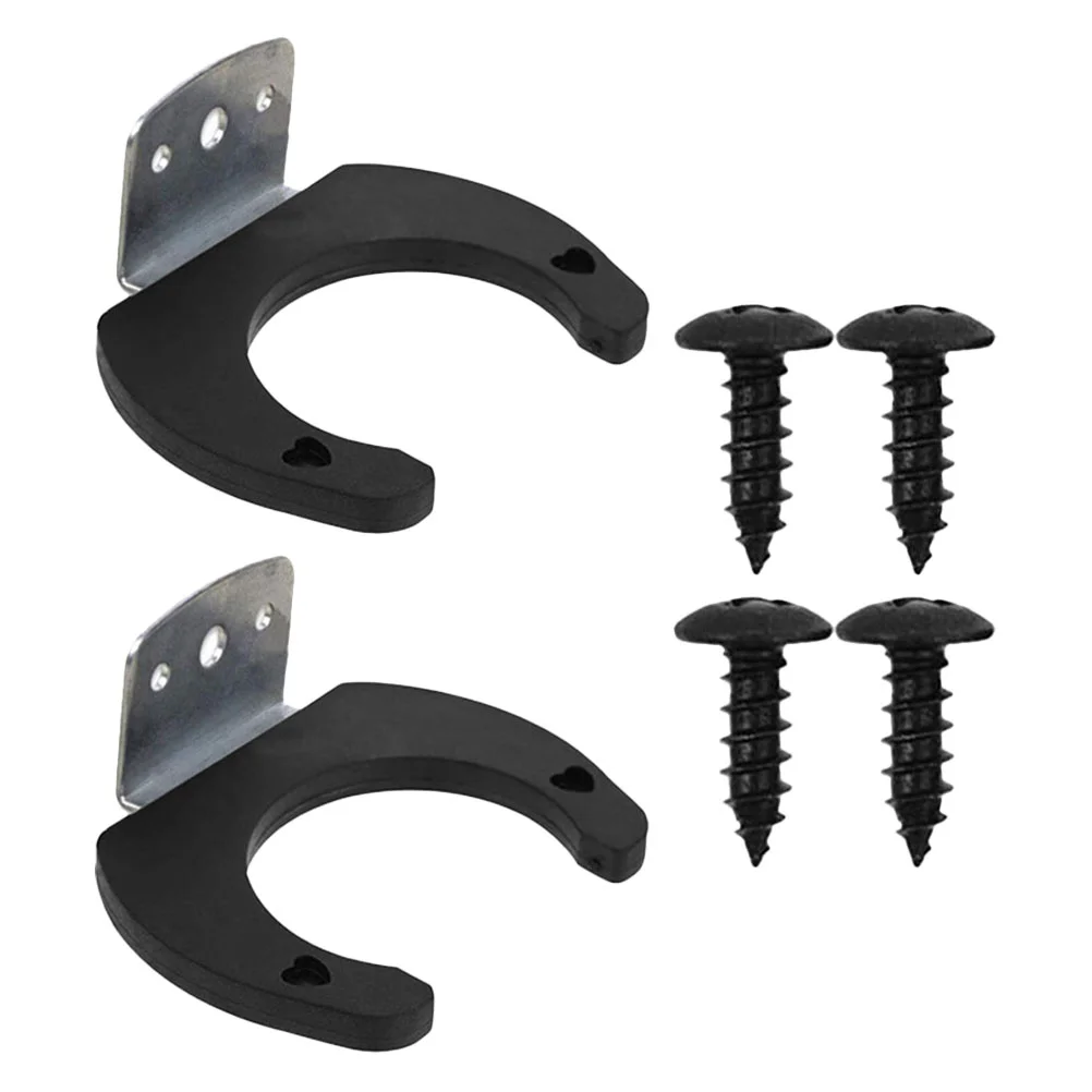 

2pcs Microphone Holders Microphone Wall Hanging Hooks KTV Mic Hanging Hangers