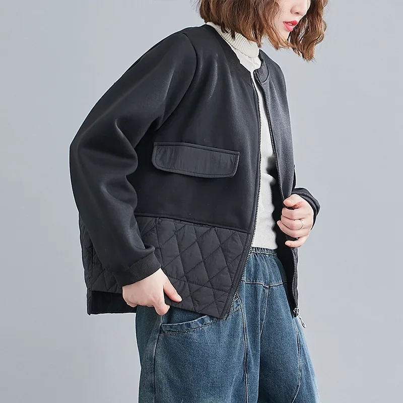 2024 новый стиль корейская версия свободная посадка короткая куртка больших