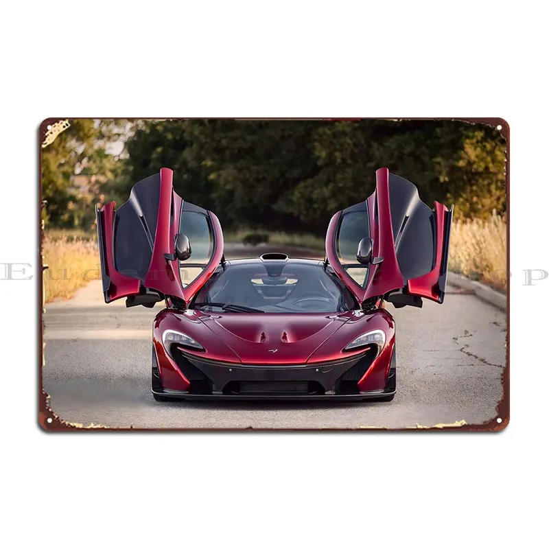 

Mclaren P1 Metal Sign Club Printing Create Home Designing Tin Sign Poster
