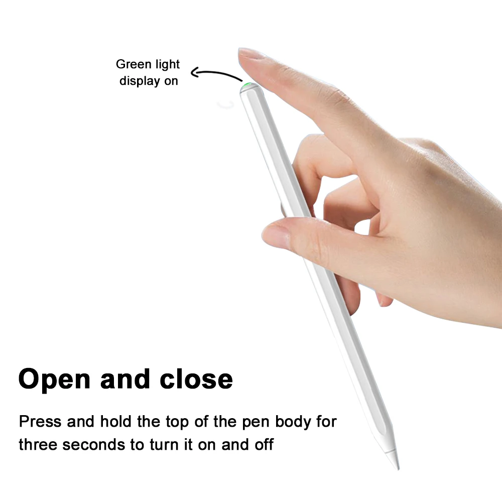 Для Apple Pencil Для iPad A16 2025 Pro 12.9 Air 13 11 M3 M4 Стилус 10-го поколения 10,9 Air 4 5 Mini 6 7 8th 10,2 Сенсорные ручки (art.: 3920ceb0883bf) - 3920ceb0883bf