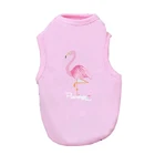 Одежда для собак с принтом фламинго, одежда для маленьких собак, летняя футболка для собак, одежда для домашних животных, зимняя одежда для собак, одежда для чихуахуа