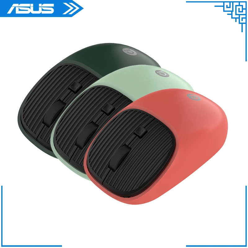 Asus Adol MS006 Gaming Mouse 2.4GHz / BT Wireless Rechargeable Portable Ergonomic Mouse 1600 DPI For PC Laptop