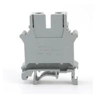 1pcs uk25n din rail terminal block screw clamp connector 800v 101a 2 5 25mm2 universal spring electrical wire cable connectors