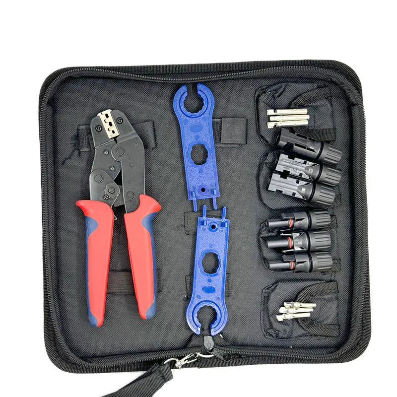 

Набор инструментов для обжима солнечной батареи для фотоэлектрического кабельного разъема, мини-набор для ручного обжима SN-2546B