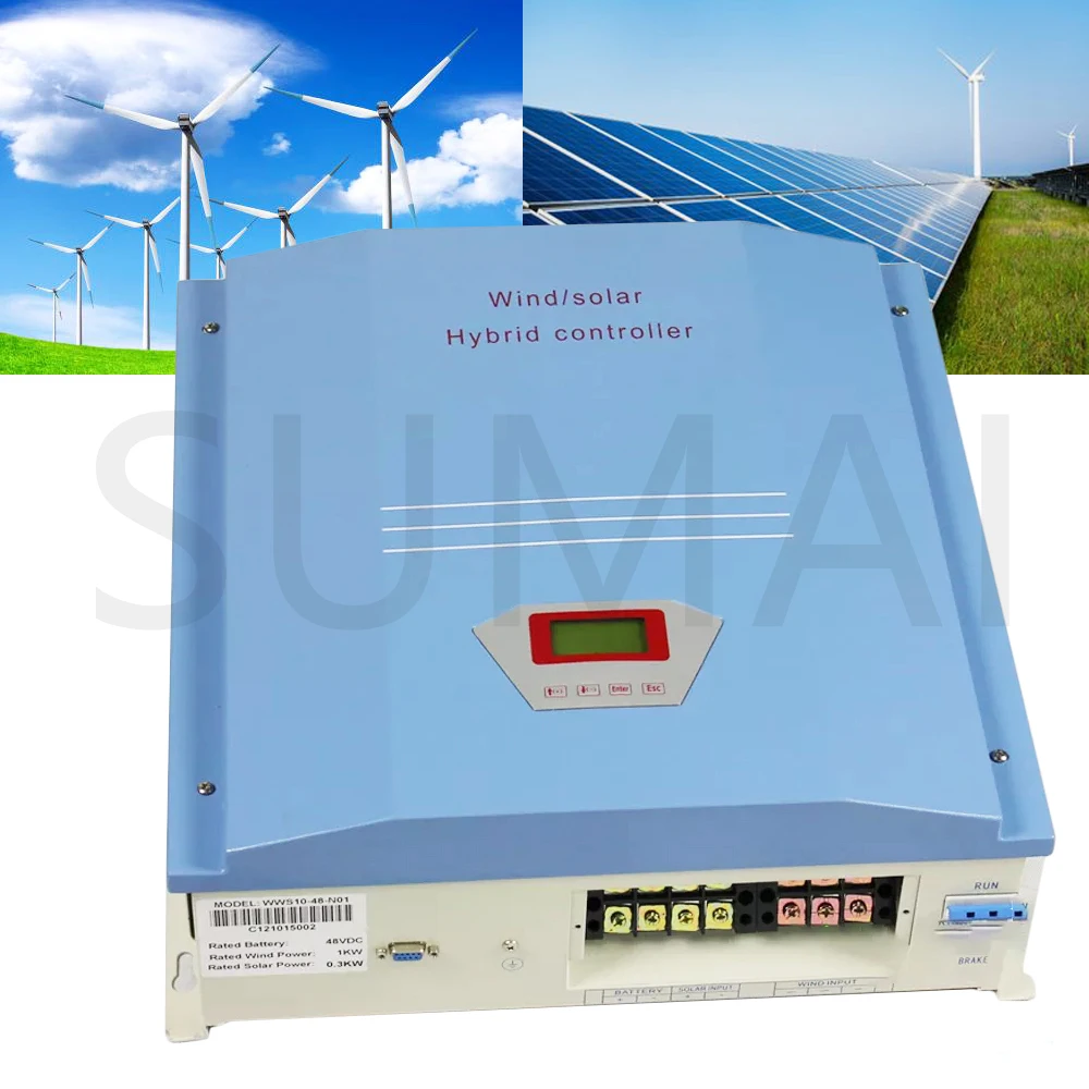 

1KW 2KW 3KW 48V 96V 120VDC Hybrid Wind and Solar Controller PWM Regulator For Wind Turbine Generators Built-in Unloader