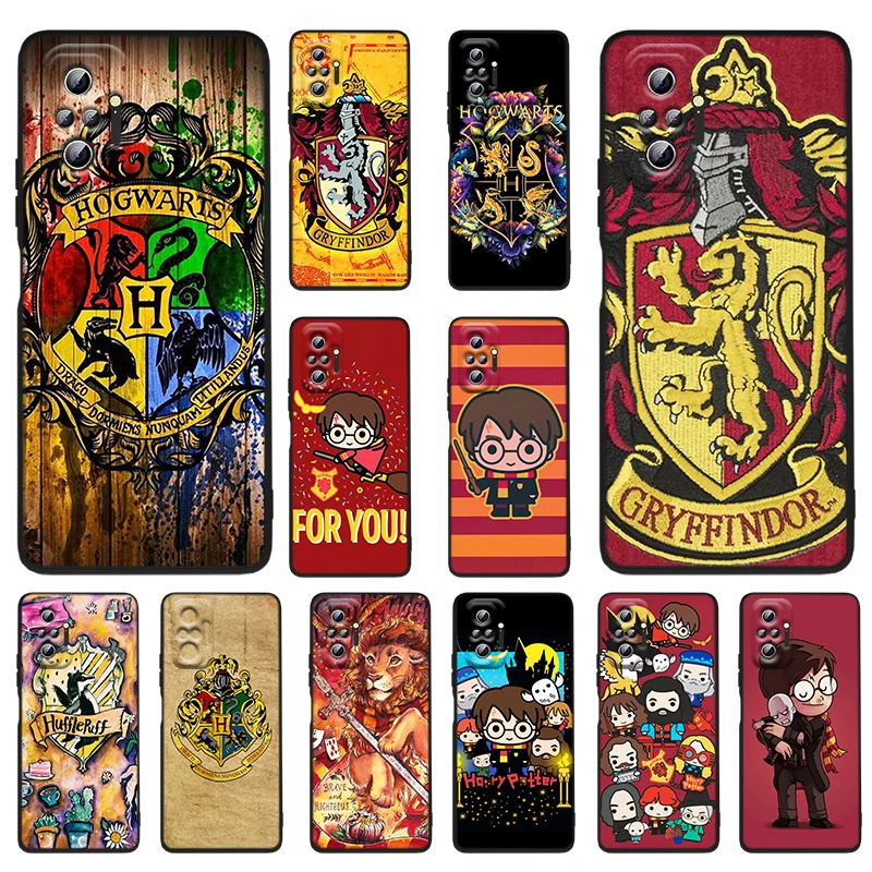 

Wand Ring Potters Harries Black Phone Case For Xiaomi Redmi Note 11 10 11T 11E 10S 9 9S 8 7 5G Soft Silicone Fundas Coque Cover
