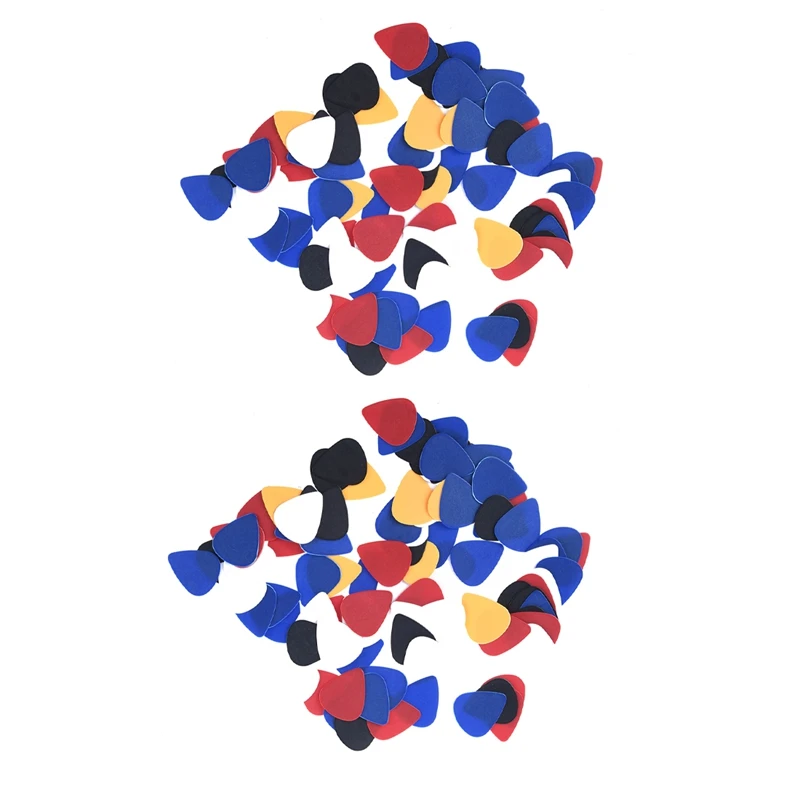 

200 шт., пластиковые медиаторы для гитары, 0,58-0,86 мм