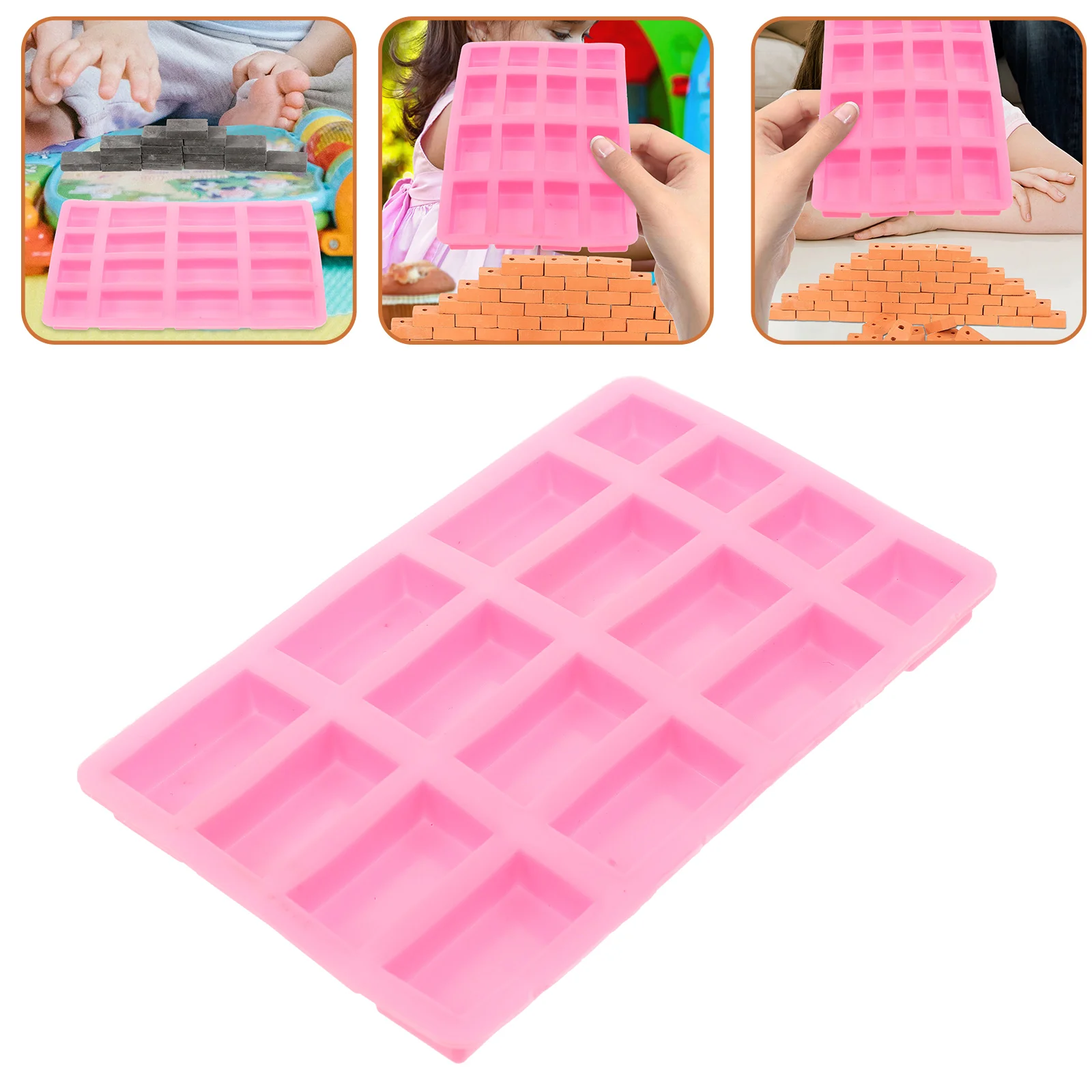 

Bricks Brick Miniature Mini Molds Sand Table Red Figurine Model Accessories Silicone Fake Micro Landscape Decoration Wall Crafts